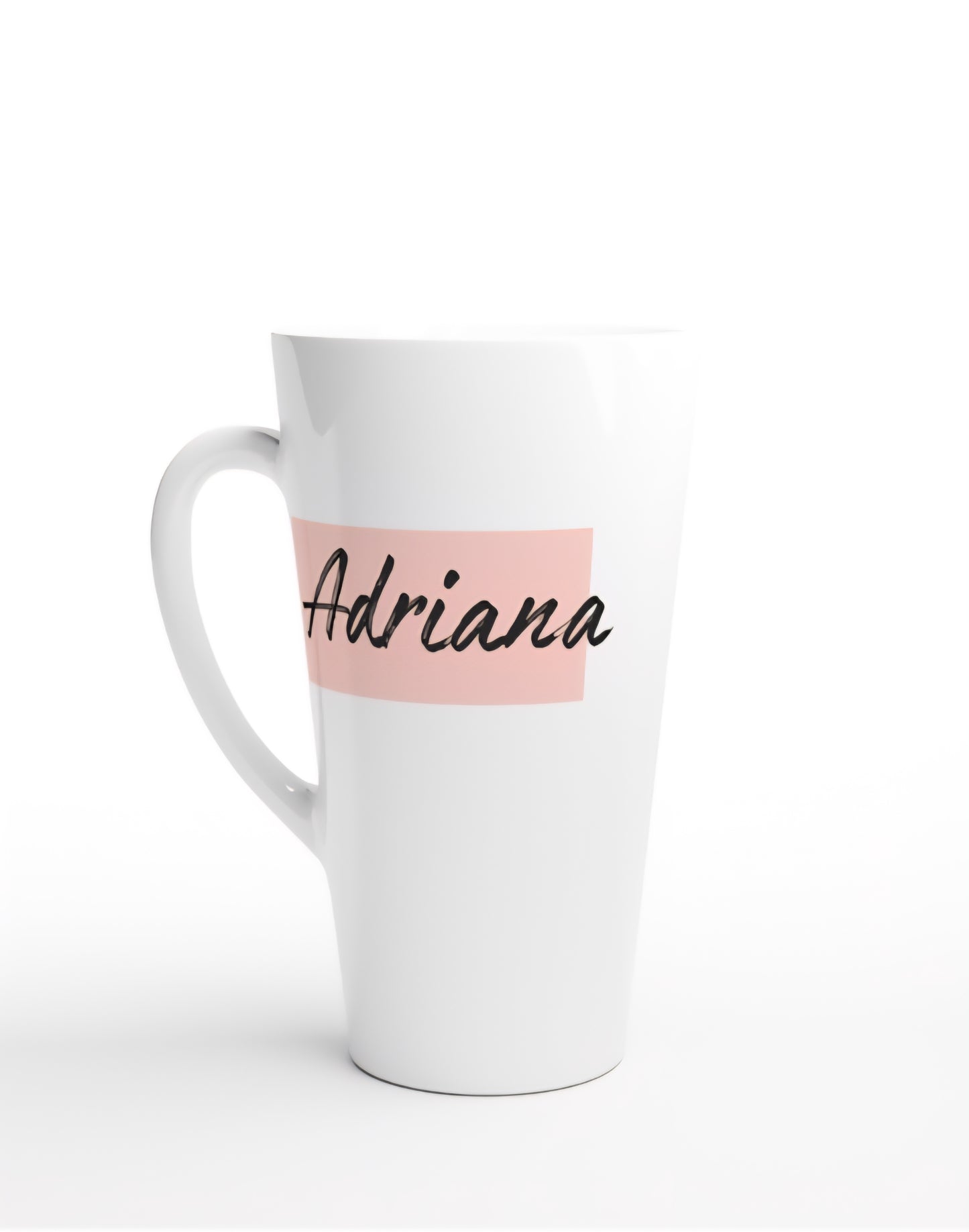 Peach Personalized Name Mug | Custom Pastel Ceramic Cup | Minimalist Coffee Cup | Custom Name Gift