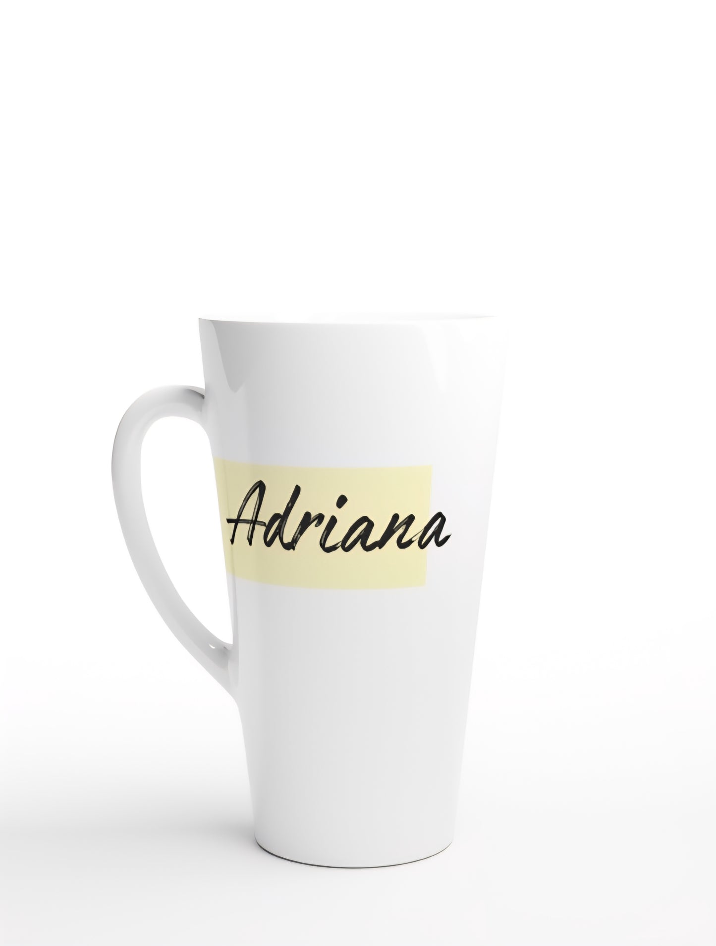 Yellow Personalized Name Mug | Custom Pastel Ceramic Cup | Minimalist Coffee Cup | Custom Name Gift