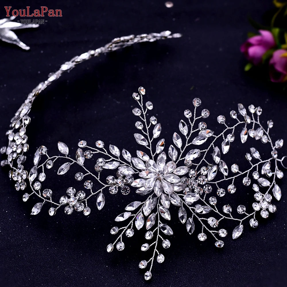 HP242 Wedding Headwear Headdresses for Girlfriend Fascinators Headband Bridal Hair Accessories Fashion Woman Tiara