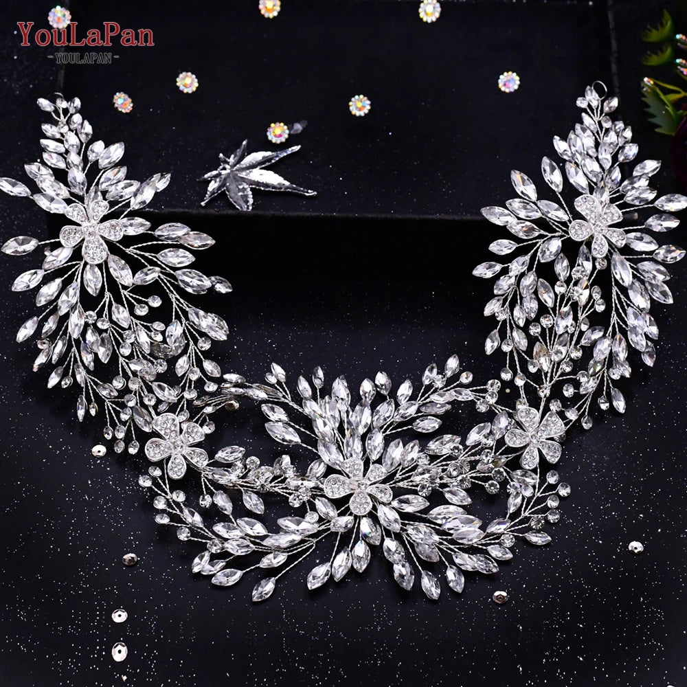 HP242 Wedding Headwear Headdresses for Girlfriend Fascinators Headband Bridal Hair Accessories Fashion Woman Tiara