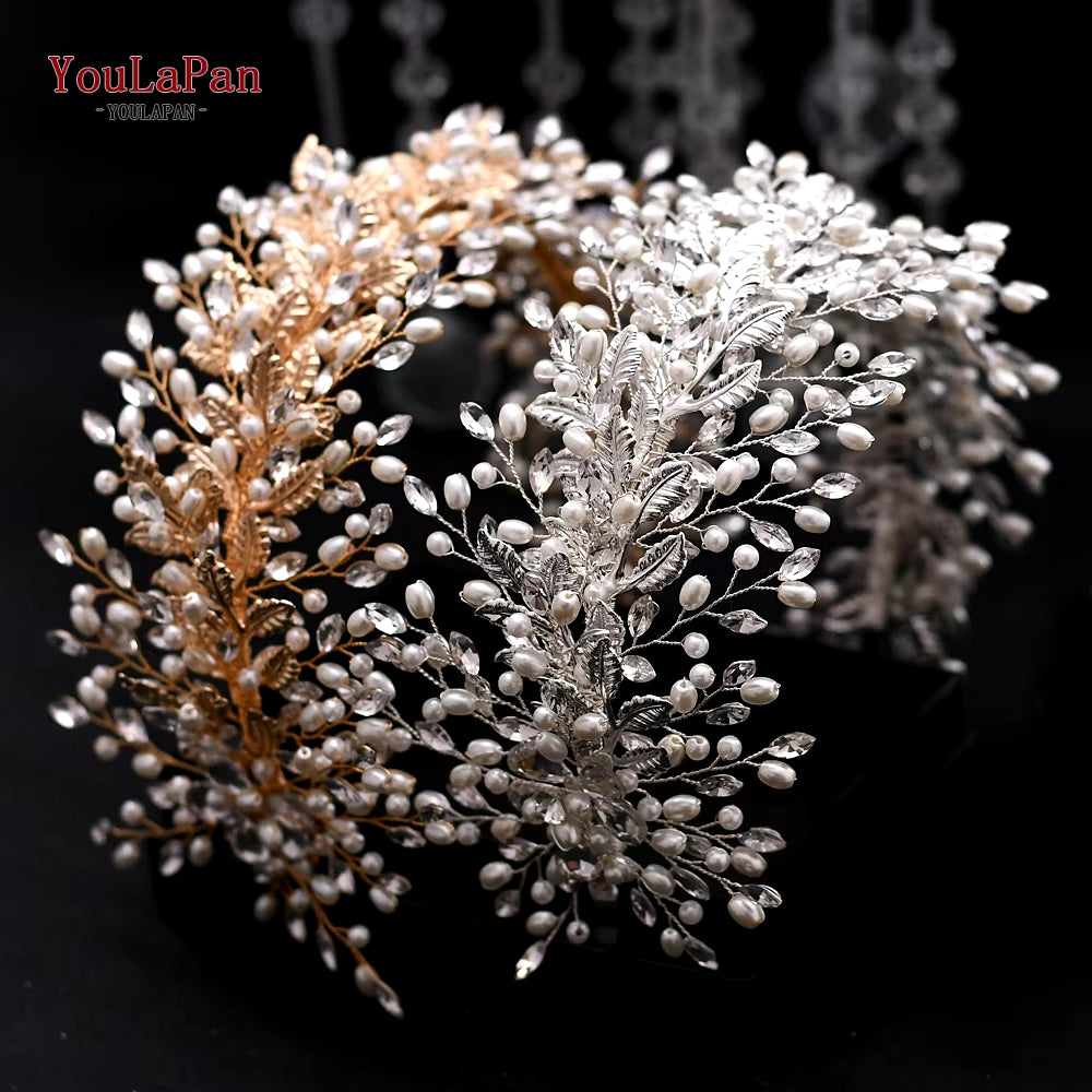 Bridal Tiaras for Wedding Rhinestone Hair Piece Crystal Headpiece Wedding Headpieces for Bride Hair Jewelry HP304