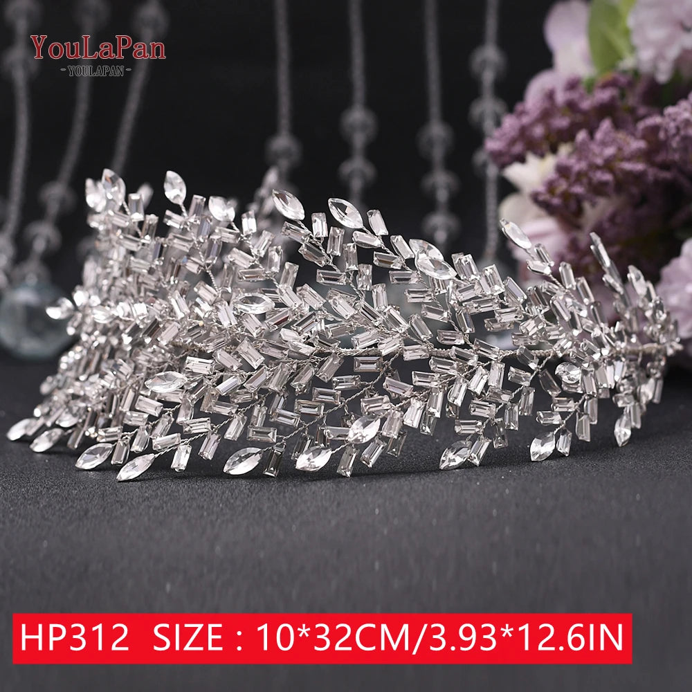 HP242 Wedding Headwear Headdresses for Girlfriend Fascinators Headband Bridal Hair Accessories Fashion Woman Tiara