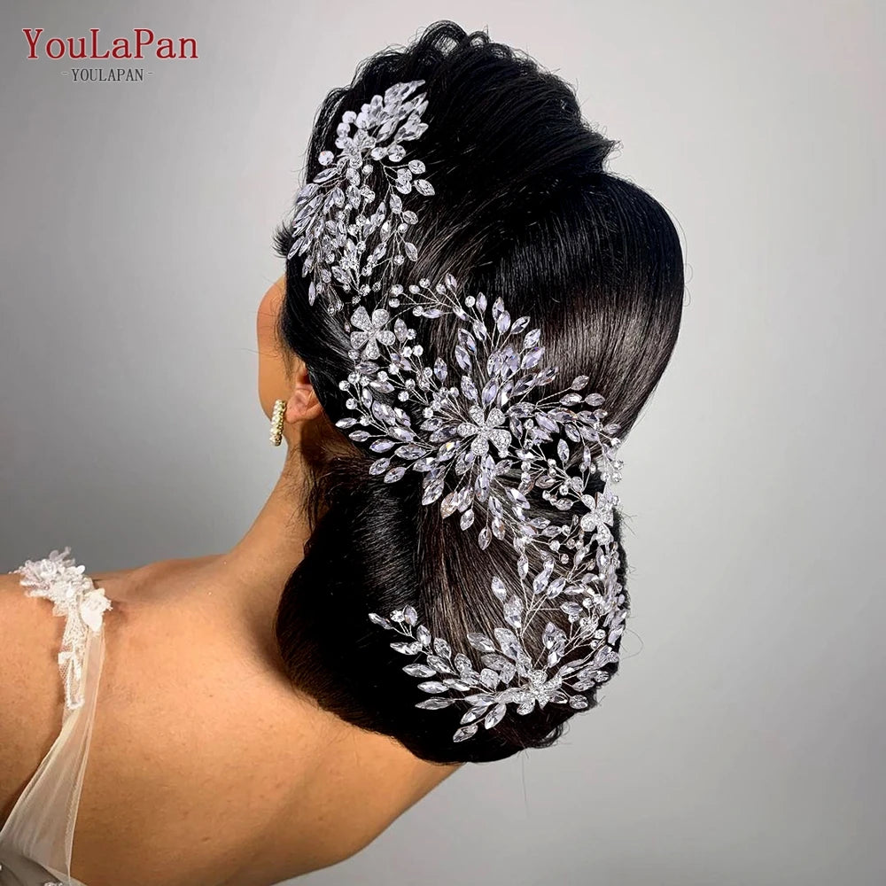 HP242 Wedding Headwear Headdresses for Girlfriend Fascinators Headband Bridal Hair Accessories Fashion Woman Tiara