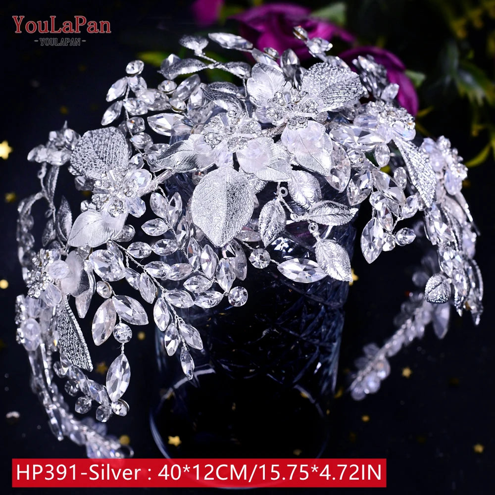 HP242 Wedding Headwear Headdresses for Girlfriend Fascinators Headband Bridal Hair Accessories Fashion Woman Tiara