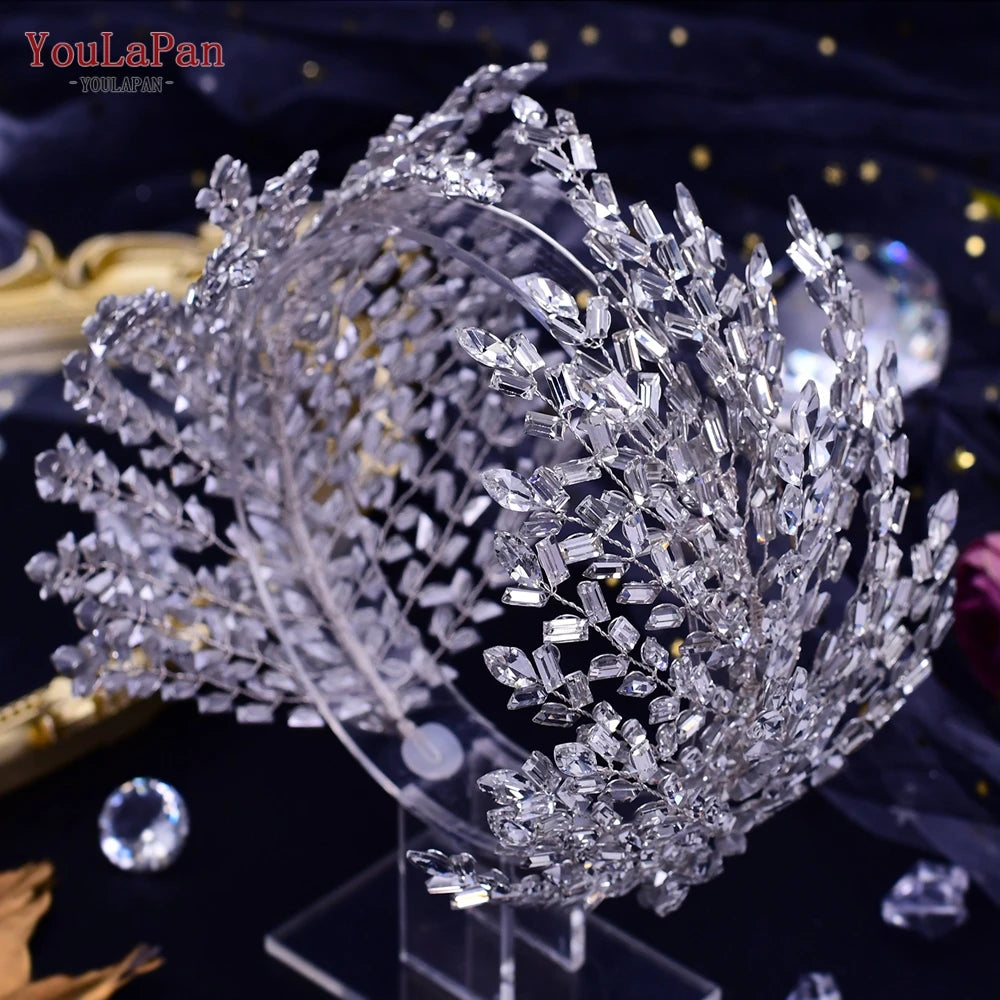 Pearl Hair Bands Women Hair Jewelry Rhinestone Headbands Women Tiara Wedding Headpieces for Bride Headband HP351