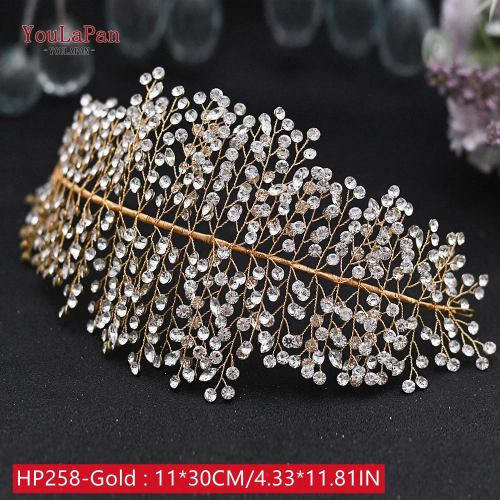 HP242 Wedding Headwear Headdresses for Girlfriend Fascinators Headband Bridal Hair Accessories Fashion Woman Tiara