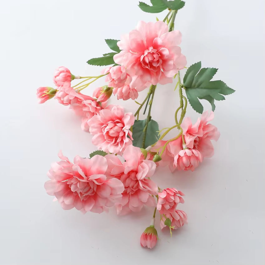 NEW Herb Peony Branch Silk Artificial Flowers Flores Artificiales Living Room Decoration Apartment Decorating Flower Fake