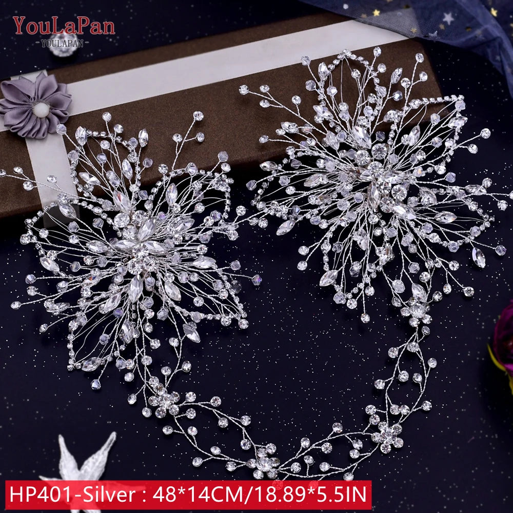 HP242 Wedding Headwear Headdresses for Girlfriend Fascinators Headband Bridal Hair Accessories Fashion Woman Tiara