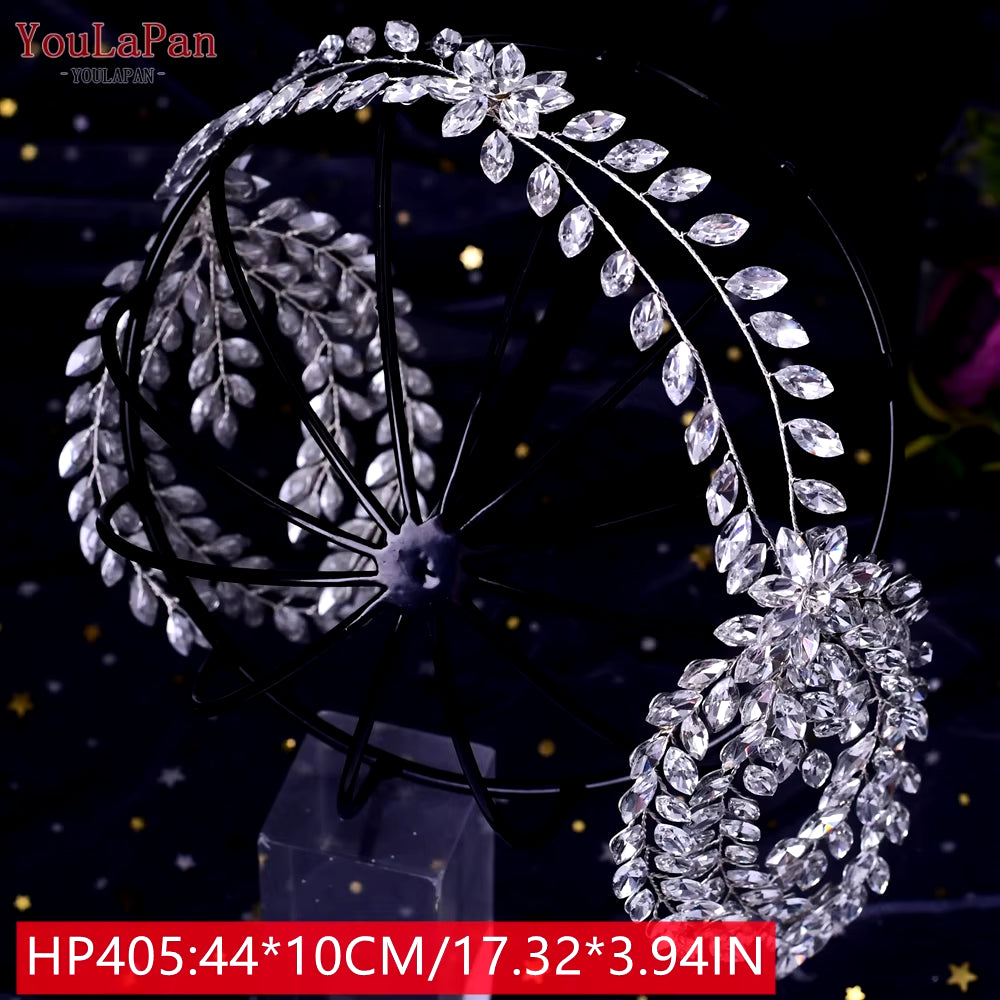 Bridal Tiaras for Wedding Rhinestone Hair Piece Crystal Headpiece Wedding Headpieces for Bride Hair Jewelry HP304