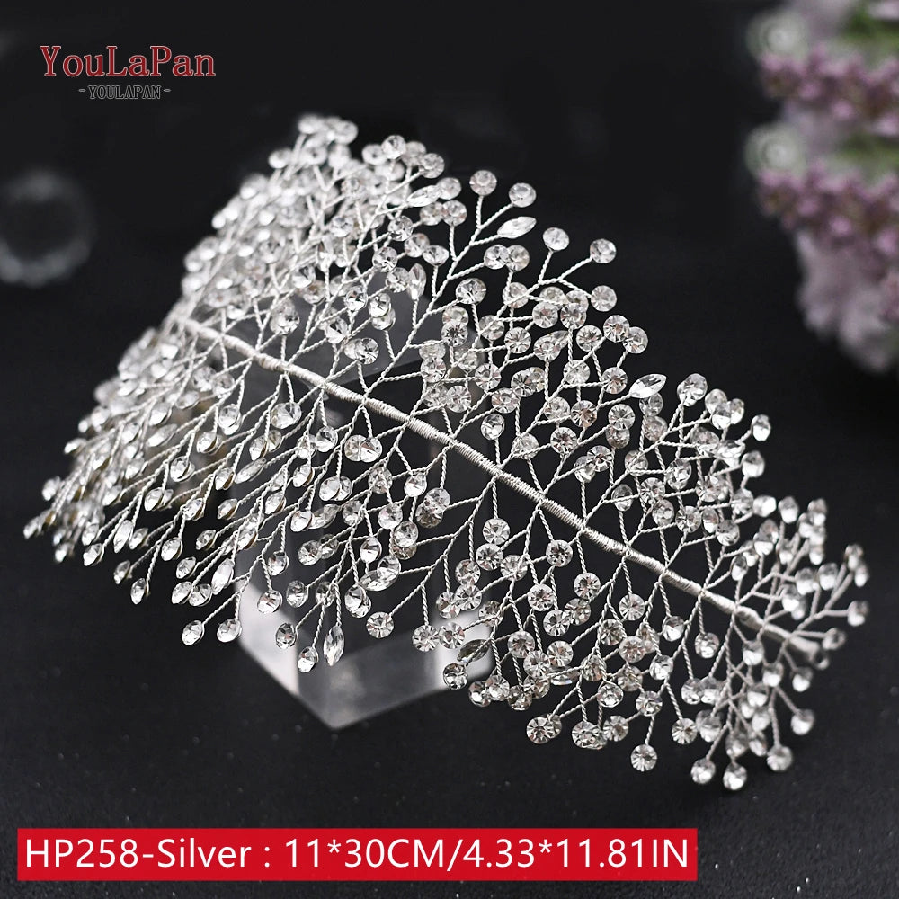 HP242 Wedding Headwear Headdresses for Girlfriend Fascinators Headband Bridal Hair Accessories Fashion Woman Tiara