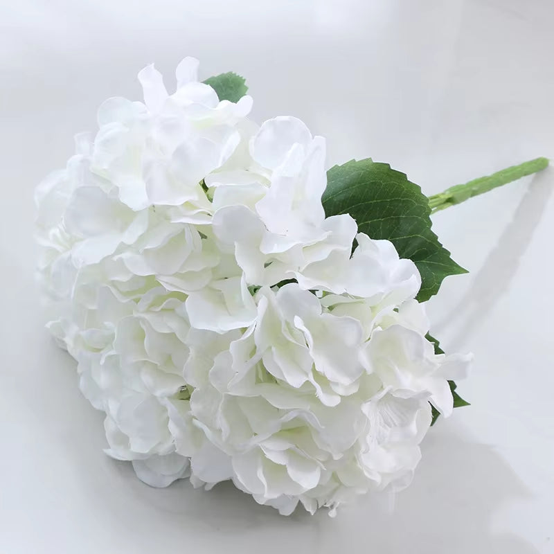 5 Heads Hydrangea Bouquet Silk Artificial Flowers for Party Wedding Living Room Decoration Accessories Home Decor