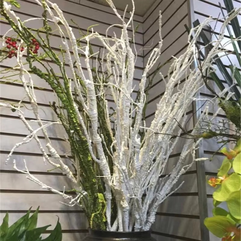 Luxury Large Foam Plastic Tree Branches Easy to Bend Artificial Plant for Flower Arrange Home DIY Decoration Fake Flower Wreath