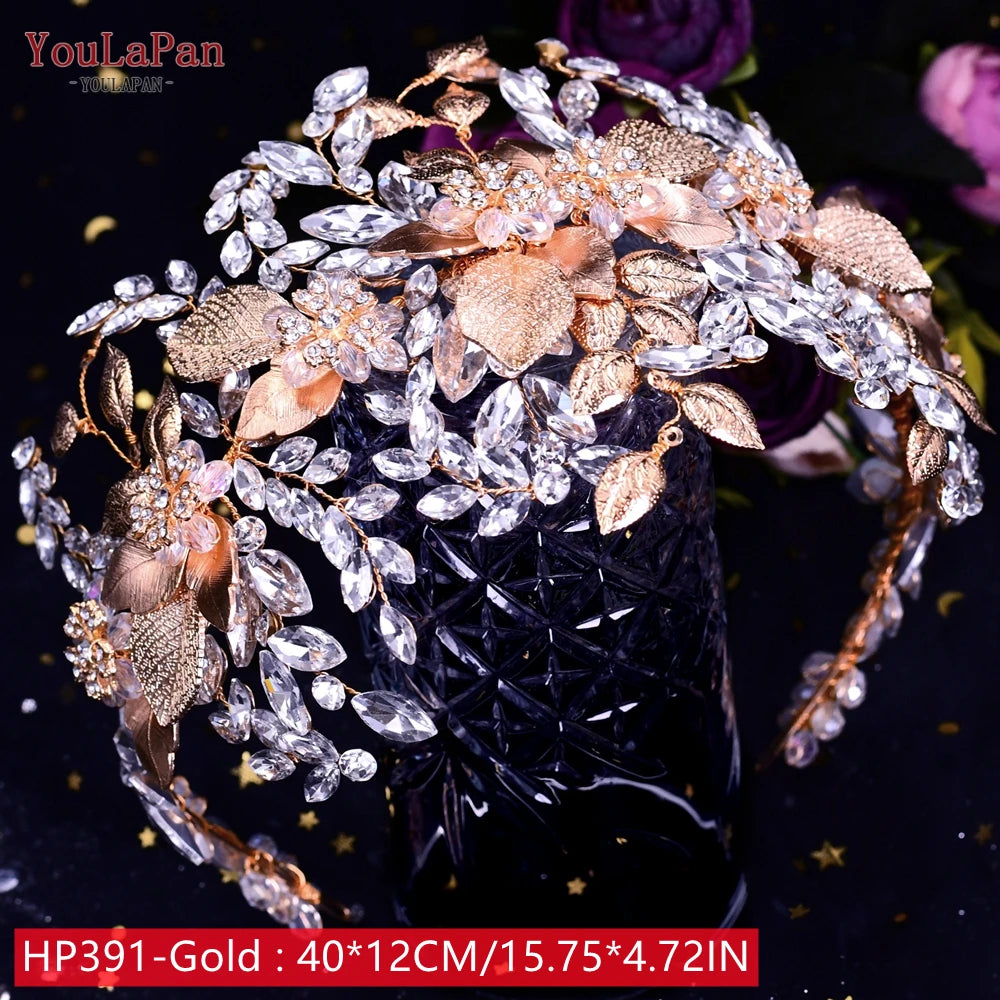 HP242 Wedding Headwear Headdresses for Girlfriend Fascinators Headband Bridal Hair Accessories Fashion Woman Tiara