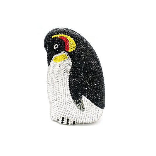 Ladies Purses Bridal Wedding Party Women Evening Party Bag Diamonds Animal Full Crystal Clutches Cute Penguin Crystal Purse