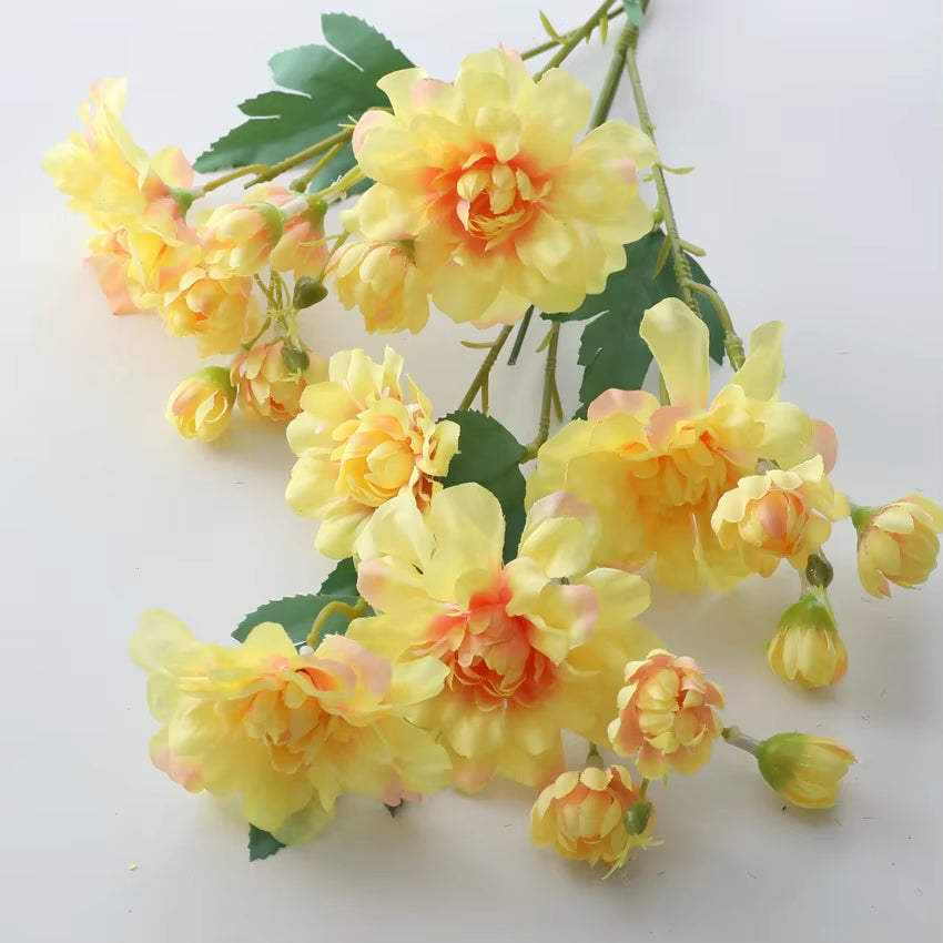 NEW Herb Peony Branch Silk Artificial Flowers Flores Artificiales Living Room Decoration Apartment Decorating Flower Fake