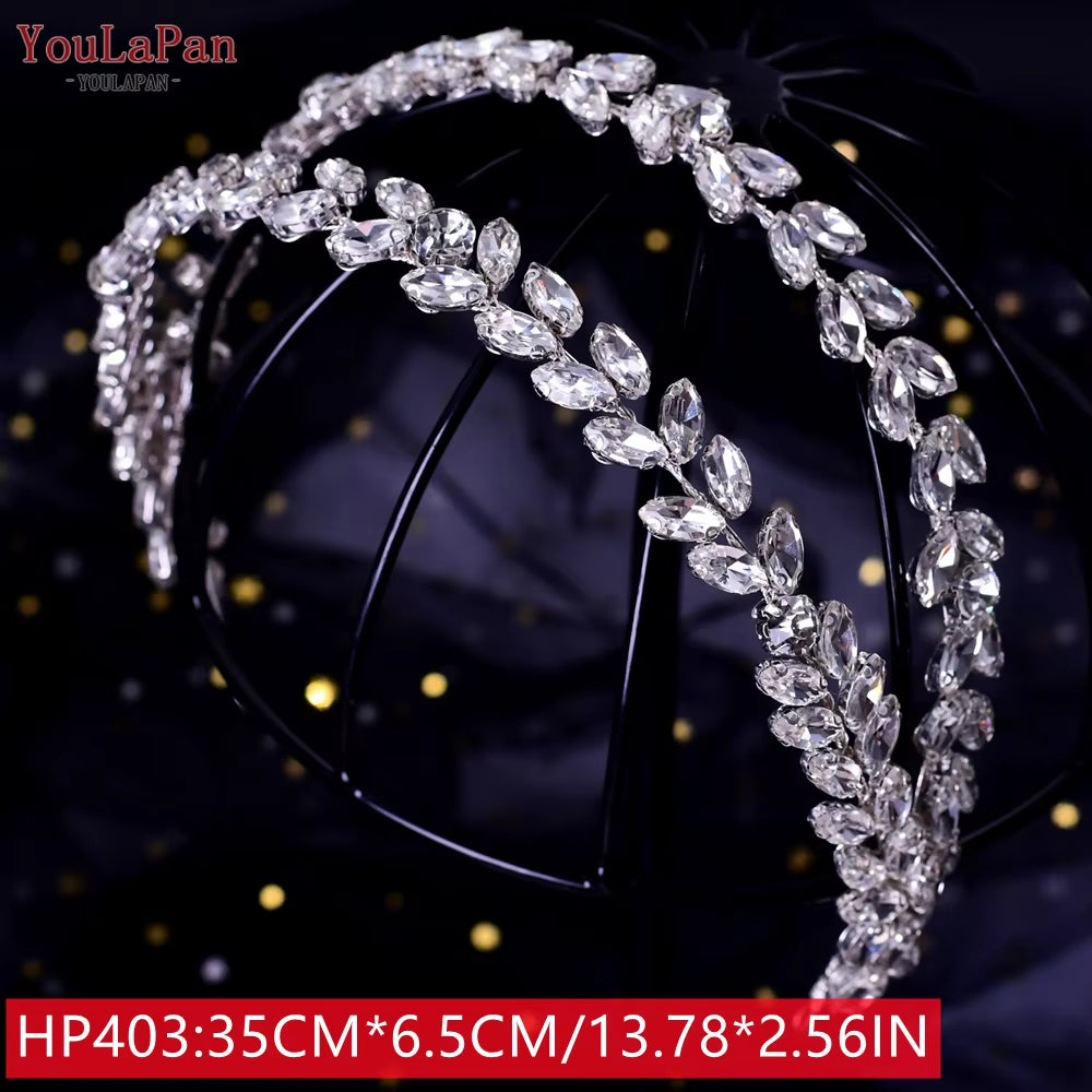 Bridal Tiaras for Wedding Rhinestone Hair Piece Crystal Headpiece Wedding Headpieces for Bride Hair Jewelry HP304