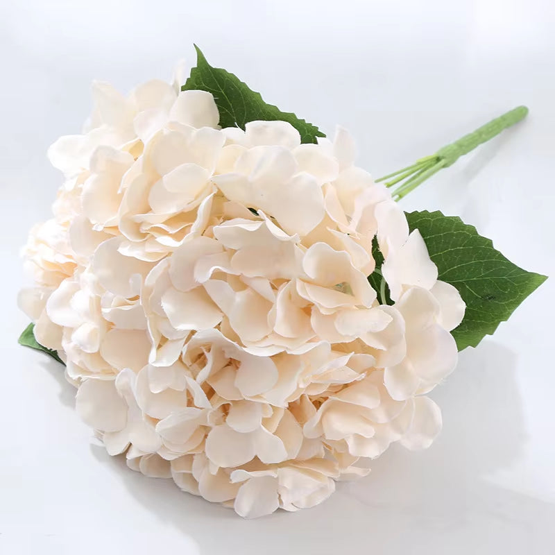 5 Heads Hydrangea Bouquet Silk Artificial Flowers for Party Wedding Living Room Decoration Accessories Home Decor