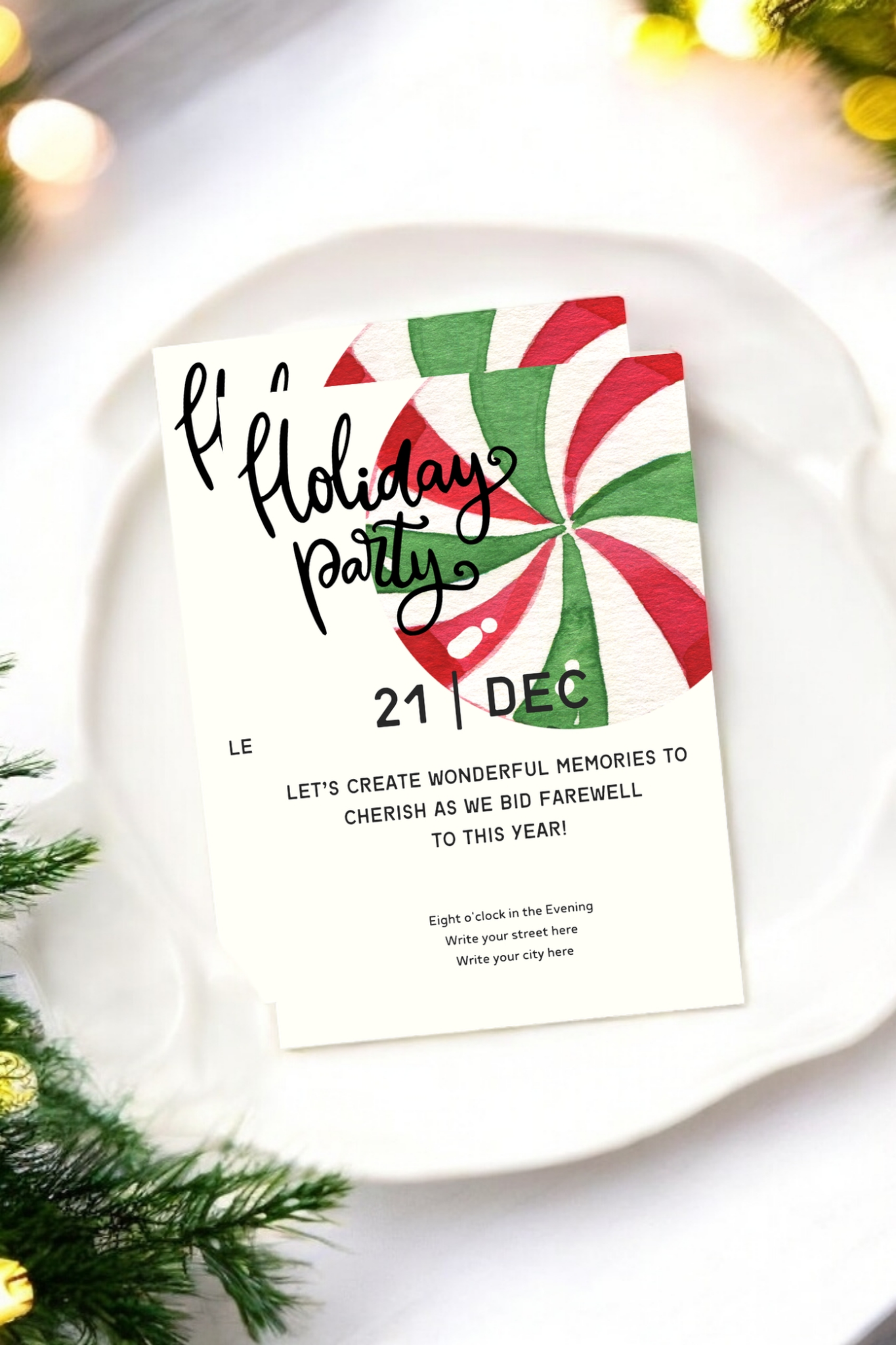 HOLIDAY PARTY Invitation