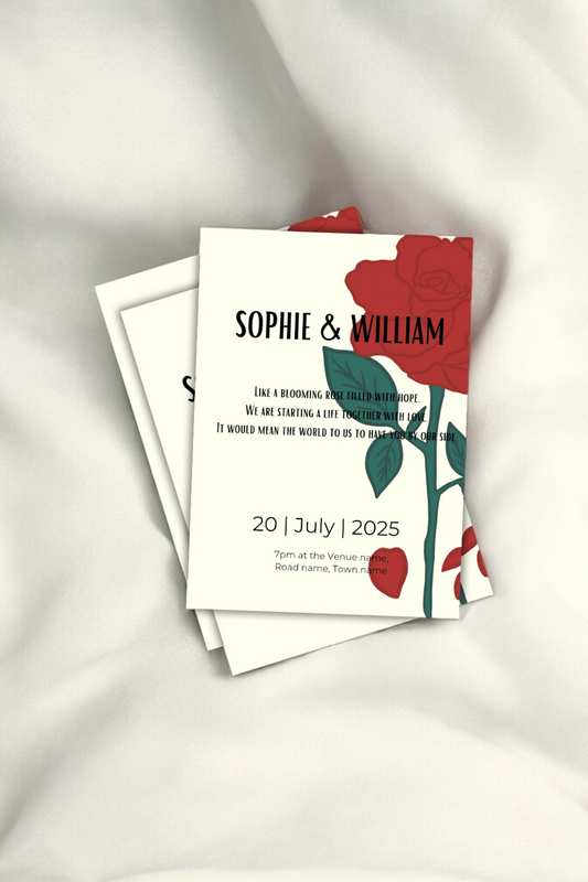 SOPHIA & WILLIAM Wedding Invitation