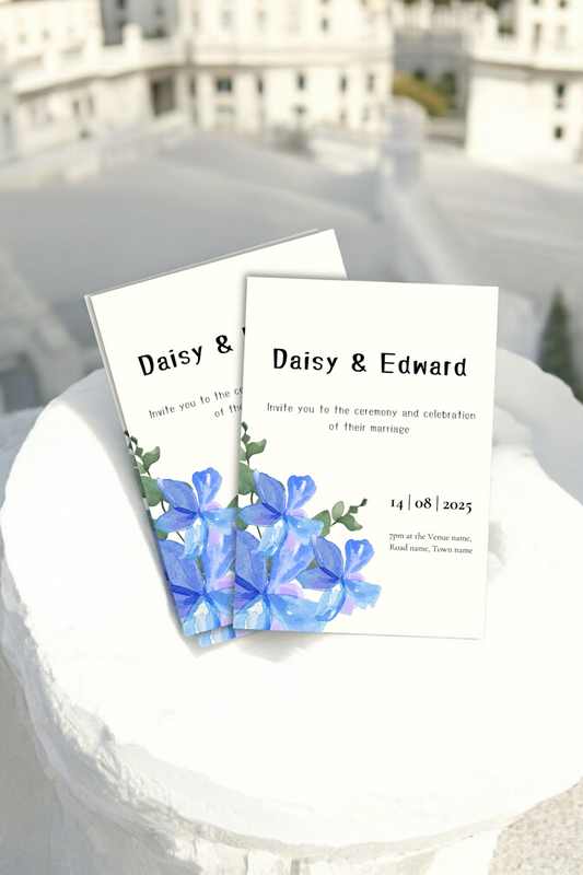 DAISY & EDWARD Wedding Invitation