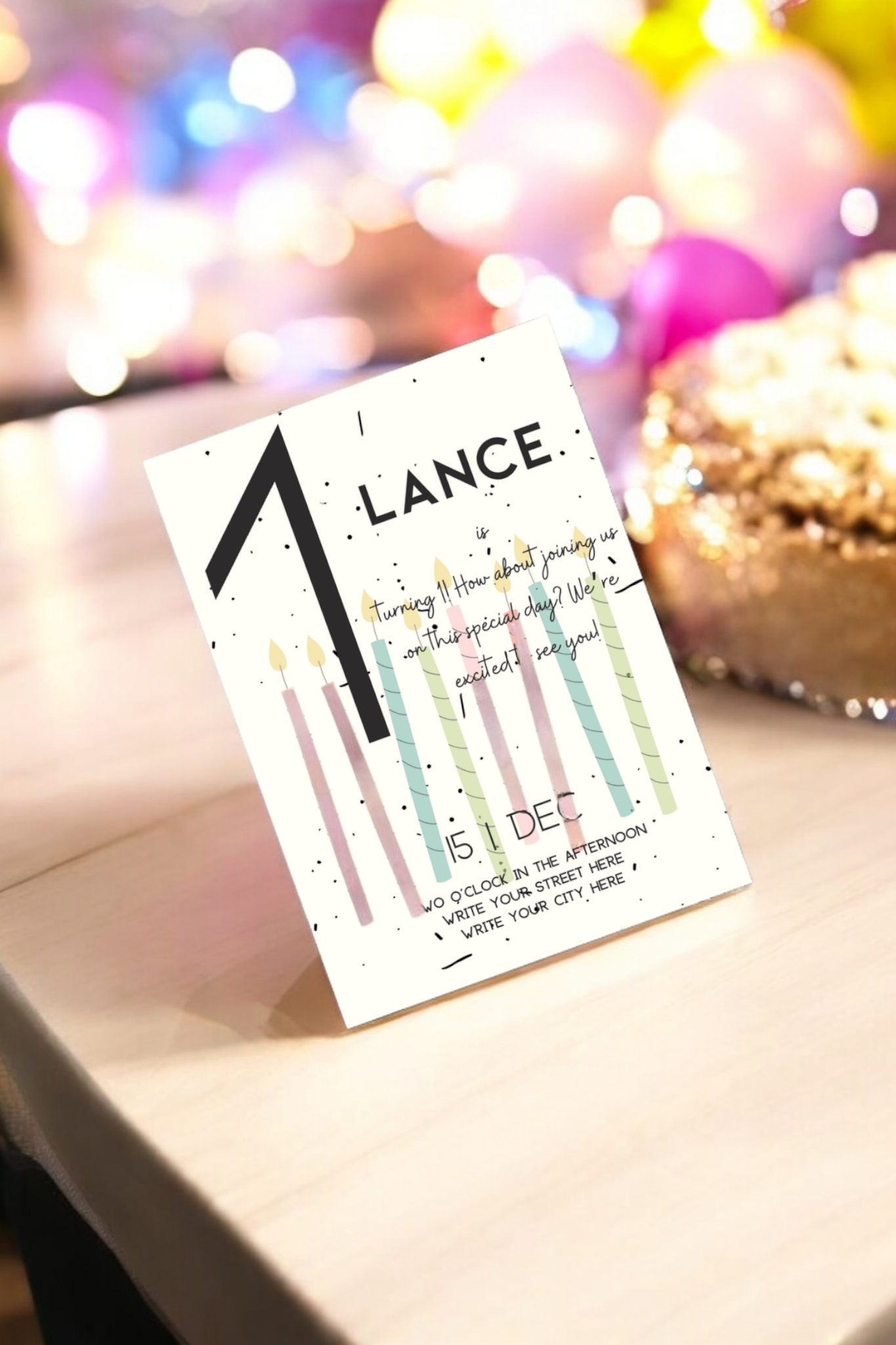 LANCE Birthday Party Invitation