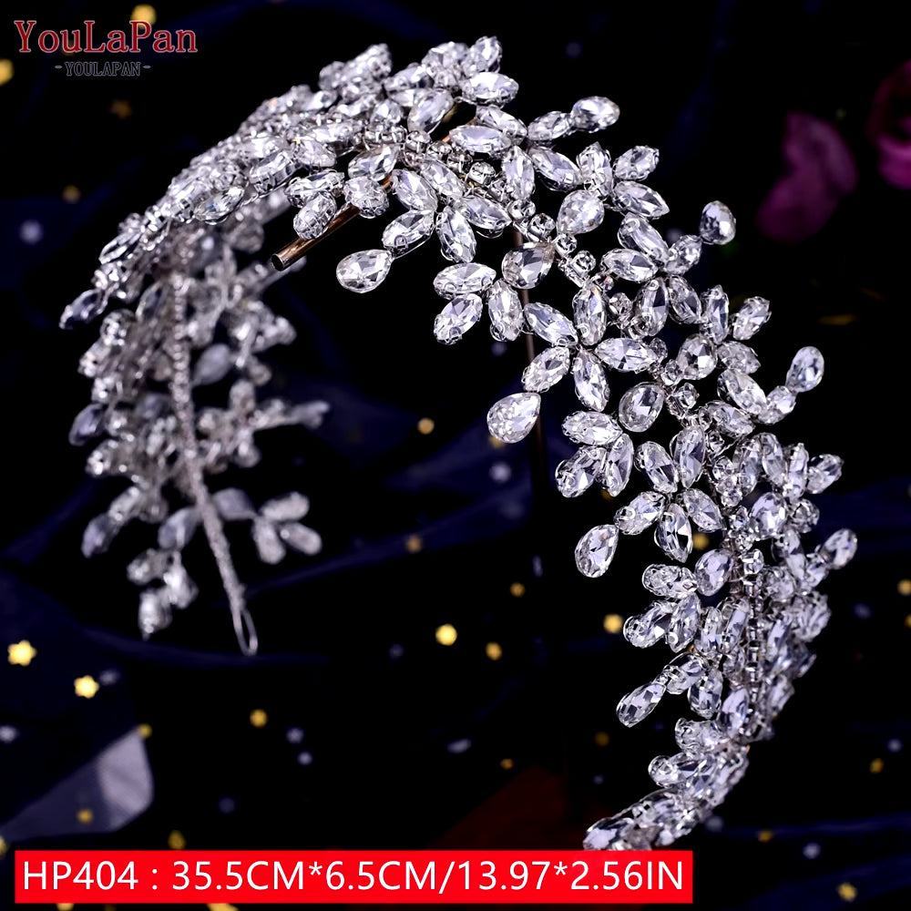 Bridal Tiaras for Wedding Rhinestone Hair Piece Crystal Headpiece Wedding Headpieces for Bride Hair Jewelry HP304