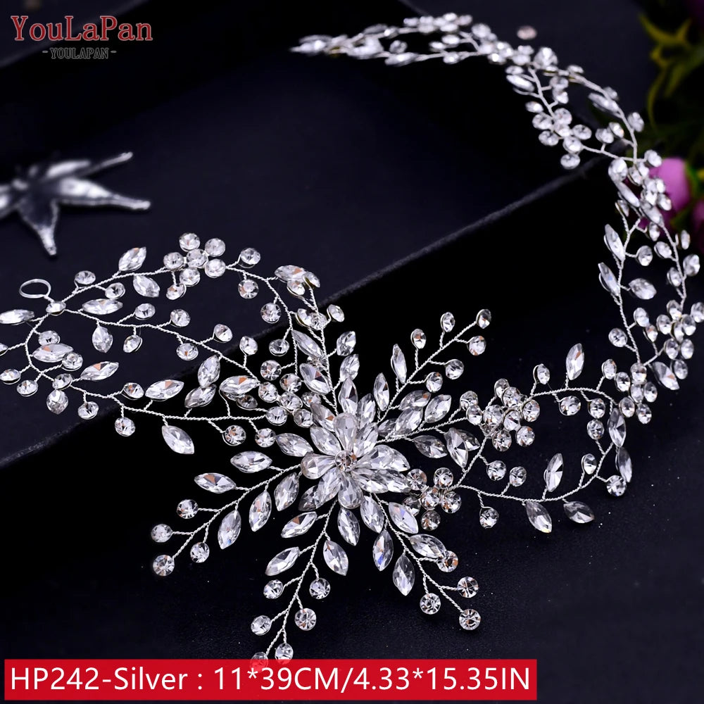 HP242 Wedding Headwear Headdresses for Girlfriend Fascinators Headband Bridal Hair Accessories Fashion Woman Tiara