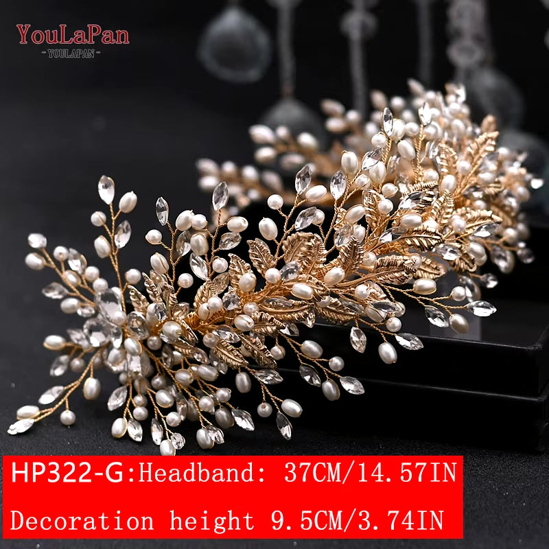 Bridal Tiaras for Wedding Rhinestone Hair Piece Crystal Headpiece Wedding Headpieces for Bride Hair Jewelry HP304