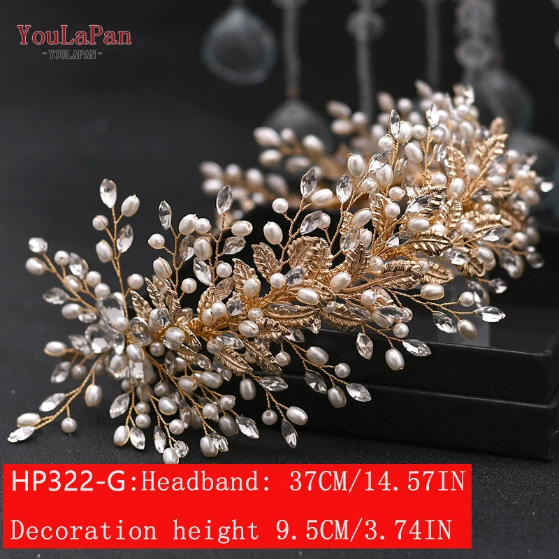 Luxury Bridal Crown Wedding Hair Accessories Bridal Tiara and Headdress Rhinestone Headband for Women Headpiece HP240