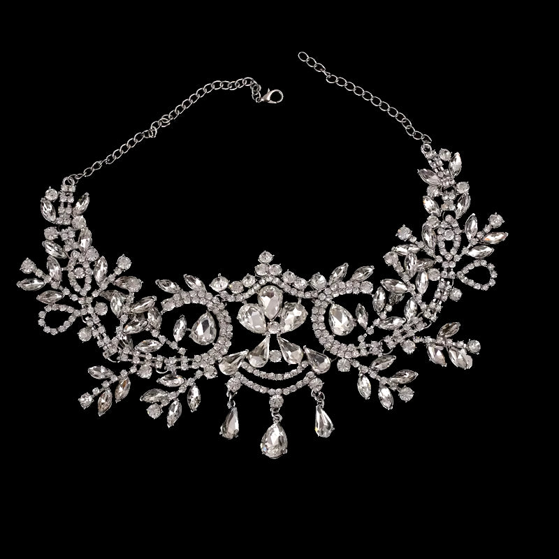 Bridal Beauty Rhinestone Headdress Crystal Headbands Women Hair Jewelry Wedding Accessories Crystal Tiaras and Crowns Head Chain