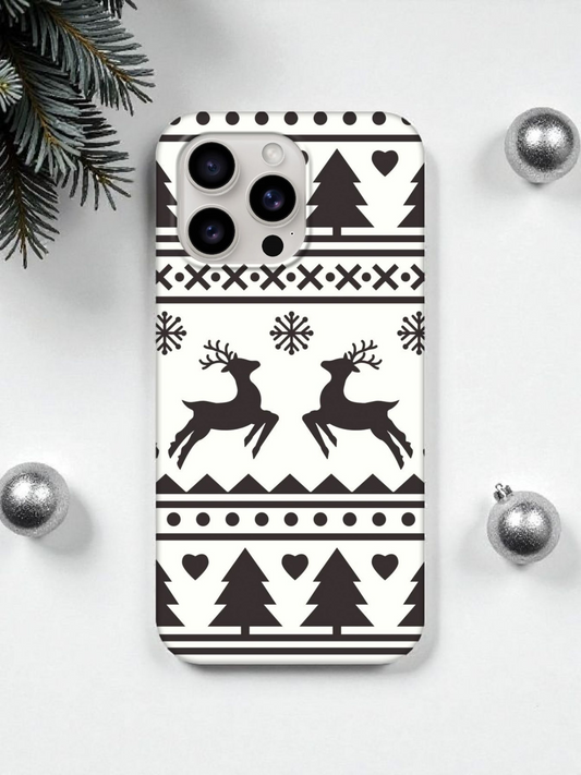 Christmas Reindeer Tree Tough Phone Case