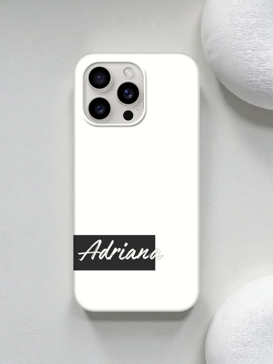 Personalized Name Phone Case | Customizable iPhone  Case | Minimalist Protective Cover | Gift for Her | Custom Name Accessory