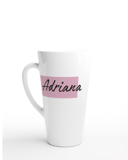 Pink Personalized Name Mug | Custom Pastel Ceramic Cup | Minimalist Coffee Cup | Custom Name Gift
