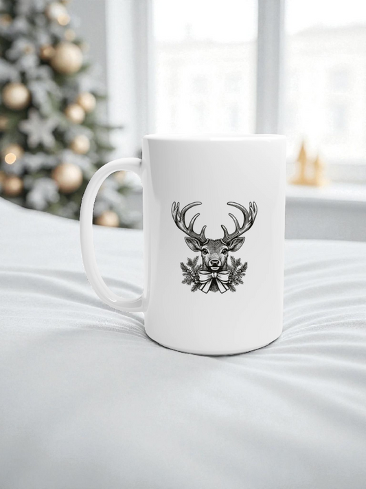 Reindeer Christmas -  15oz Ceramic Mug